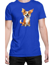 Мъжка Тениска Funny Dogs Breeds Corgi