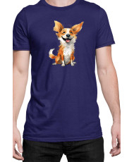 Мъжка Тениска Funny Dogs Breeds Corgi