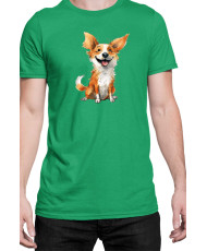 Мъжка Тениска Funny Dogs Breeds Corgi