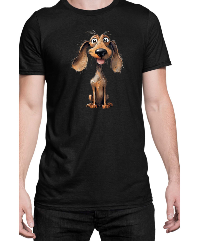Мъжка Тениска Funny Dogs Breeds Dachshund 01