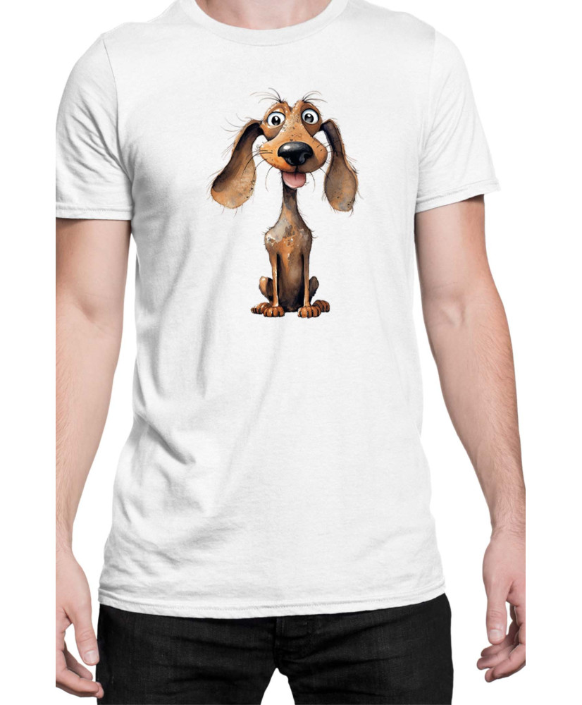 Мъжка Тениска Funny Dogs Breeds Dachshund 01