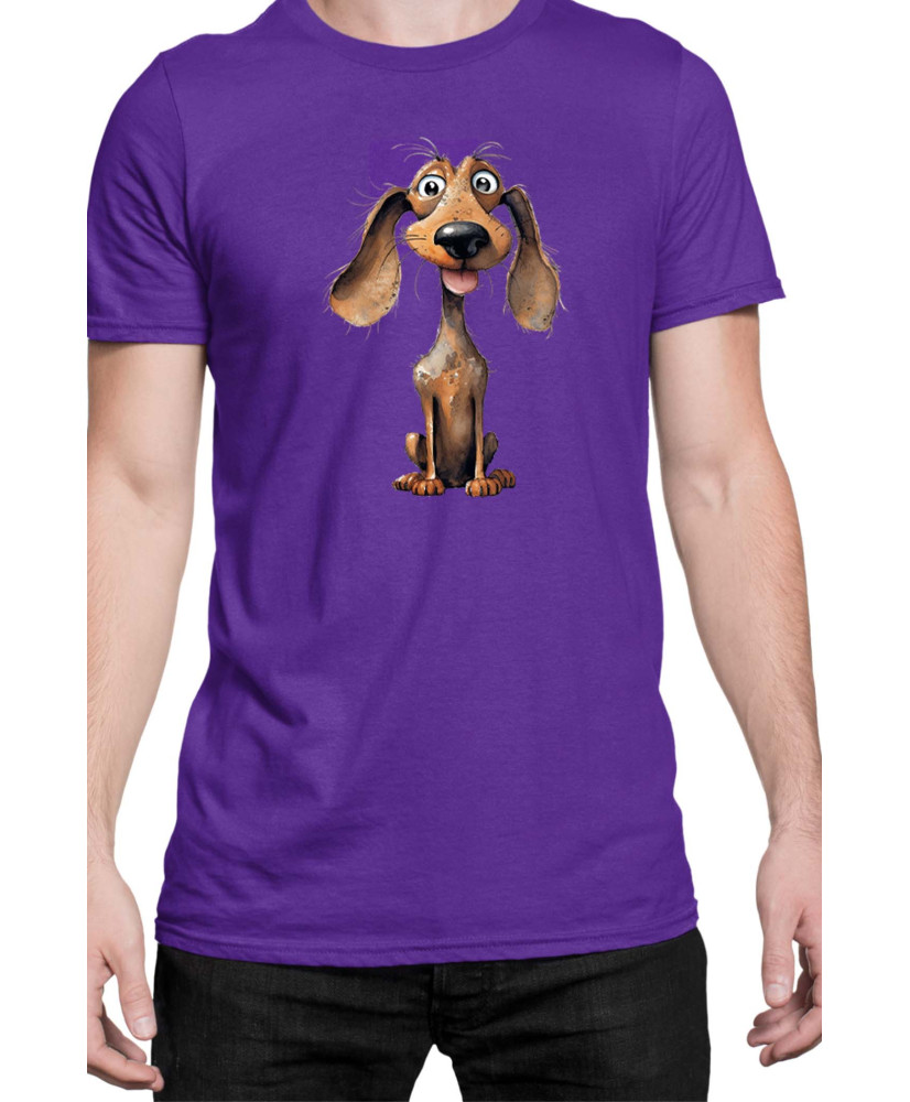 Мъжка Тениска Funny Dogs Breeds Dachshund 01