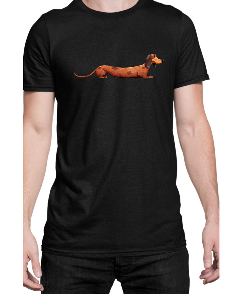Мъжка Тениска Funny Dogs Breeds Dachshund 02