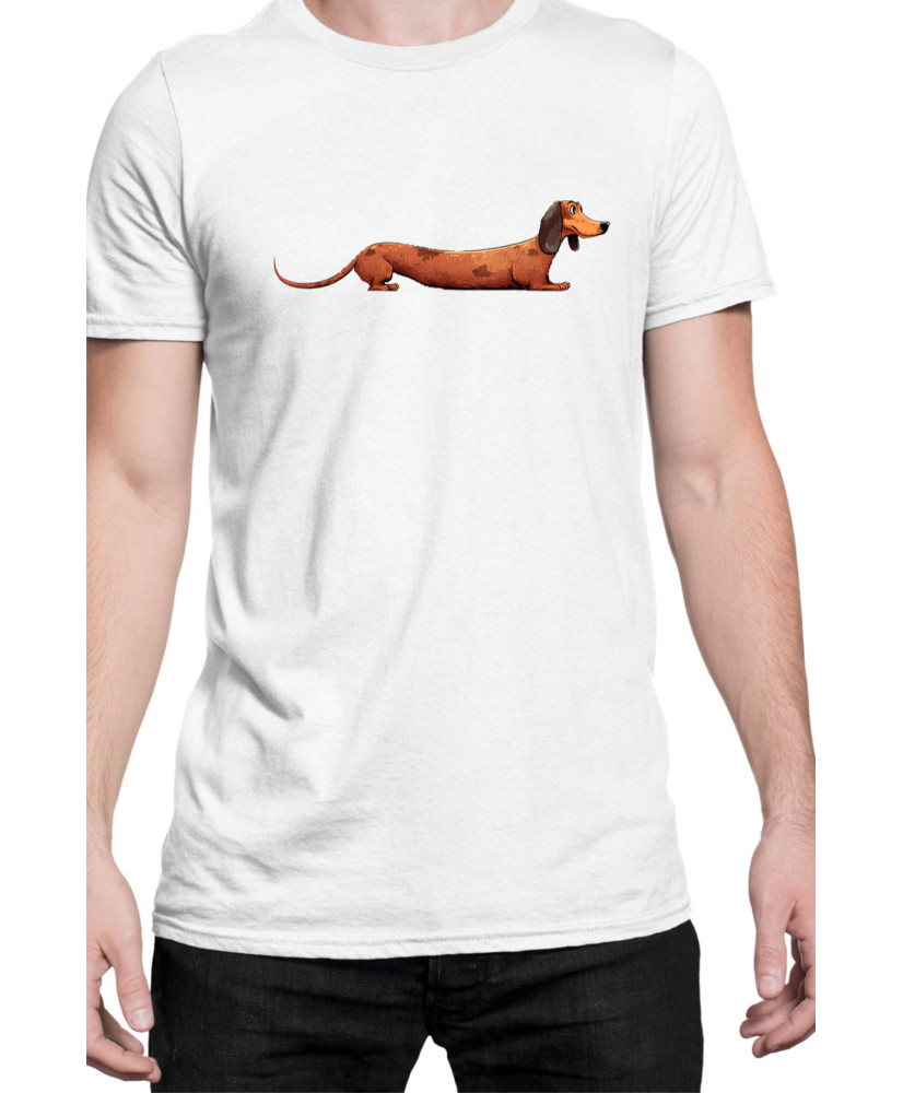 Мъжка Тениска Funny Dogs Breeds Dachshund 02