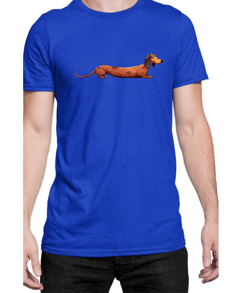 Мъжка Тениска Funny Dogs Breeds Dachshund 02