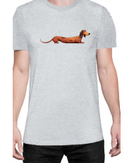 Мъжка Тениска Funny Dogs Breeds Dachshund 02