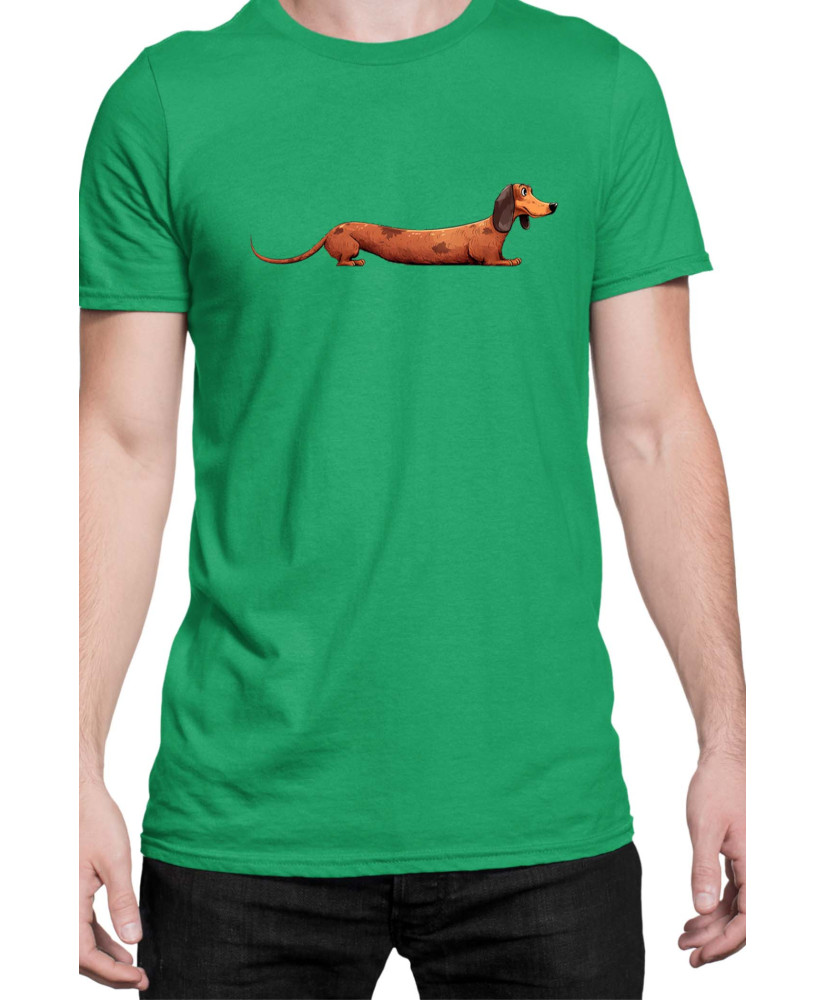Мъжка Тениска Funny Dogs Breeds Dachshund 02