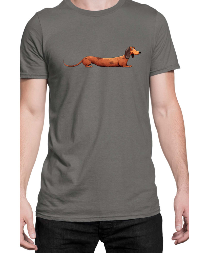 Мъжка Тениска Funny Dogs Breeds Dachshund 02