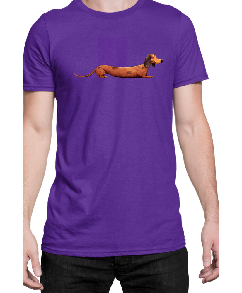 Мъжка Тениска Funny Dogs Breeds Dachshund 02