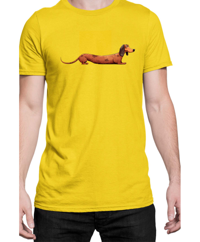Мъжка Тениска Funny Dogs Breeds Dachshund 02