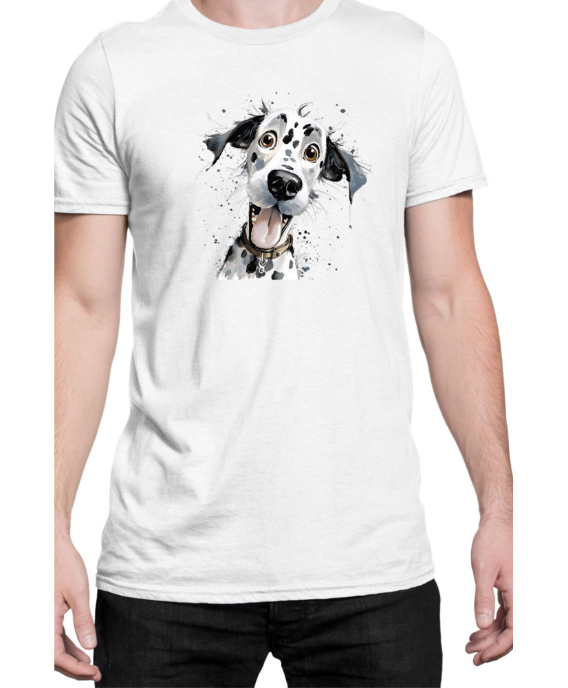 Мъжка Тениска Funny Dogs Breeds Dalmatian