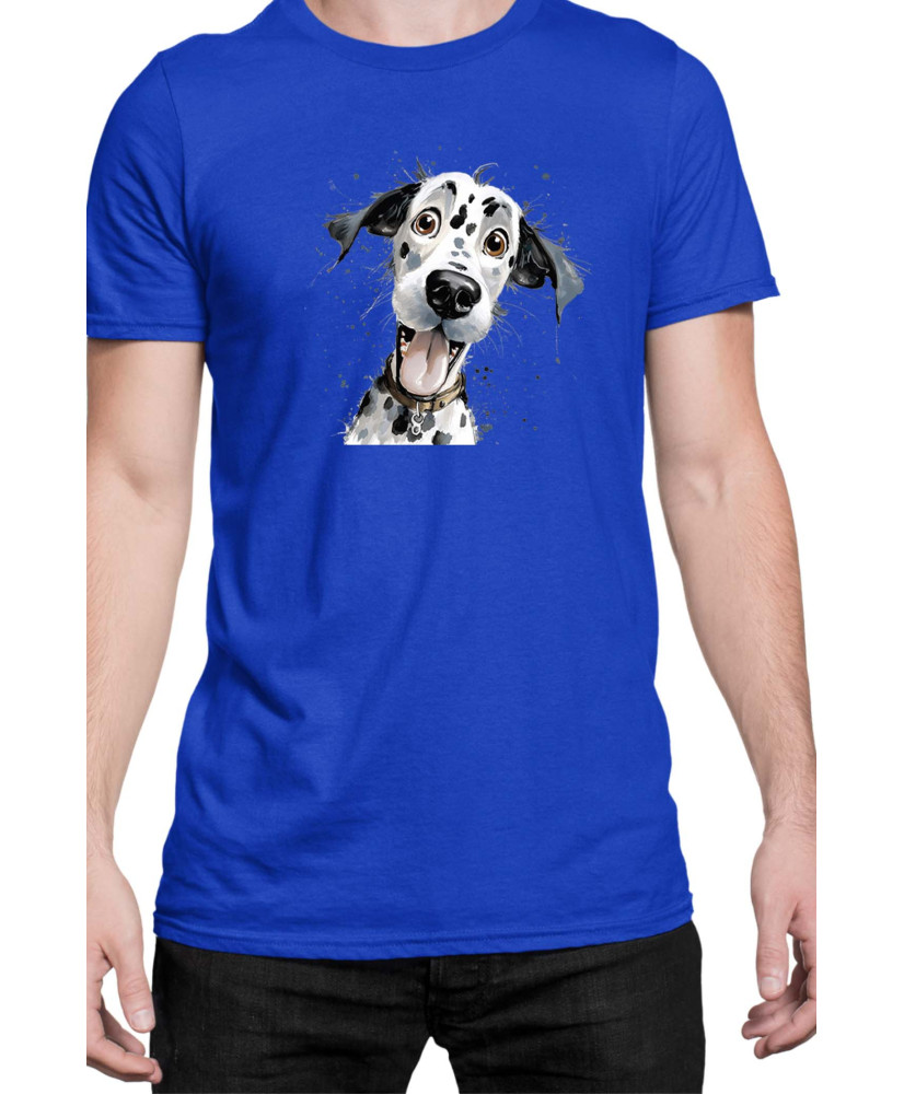 Мъжка Тениска Funny Dogs Breeds Dalmatian
