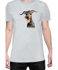 Мъжка Тениска Funny Dogs Breeds Doberman
