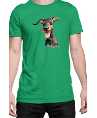Мъжка Тениска Funny Dogs Breeds Doberman