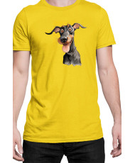 Мъжка Тениска Funny Dogs Breeds Doberman
