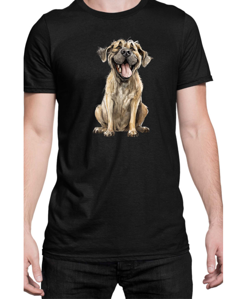 Мъжка Тениска Funny Dogs Breeds English Mastiff