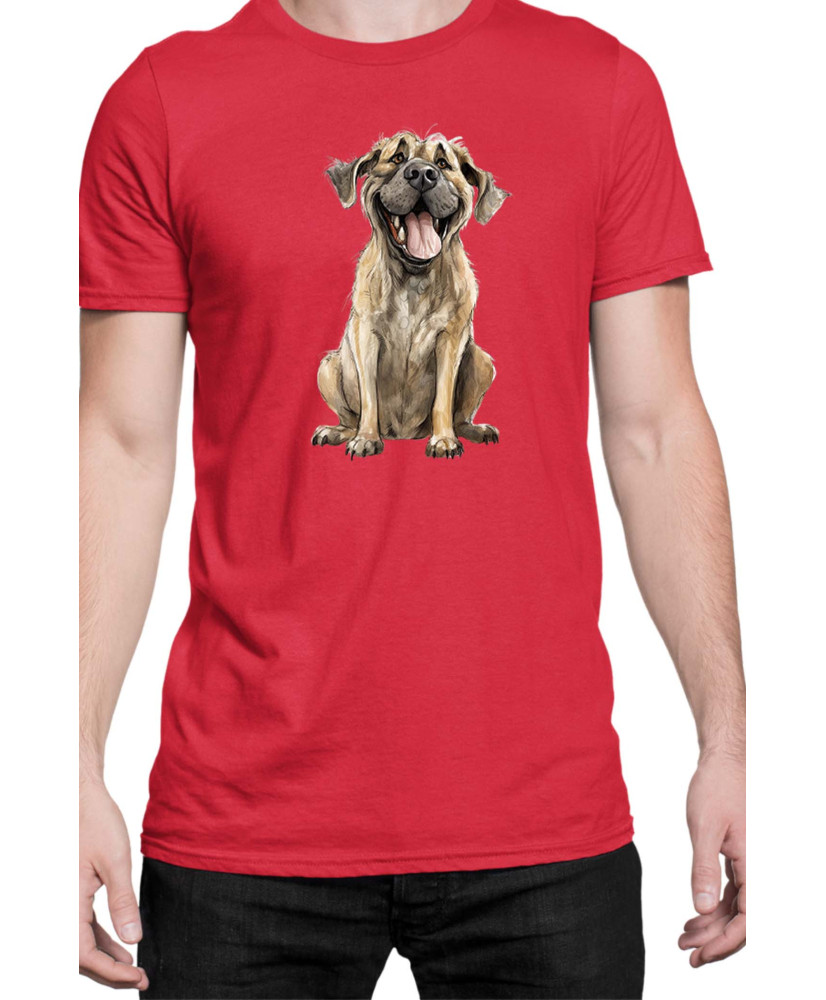Мъжка Тениска Funny Dogs Breeds English Mastiff