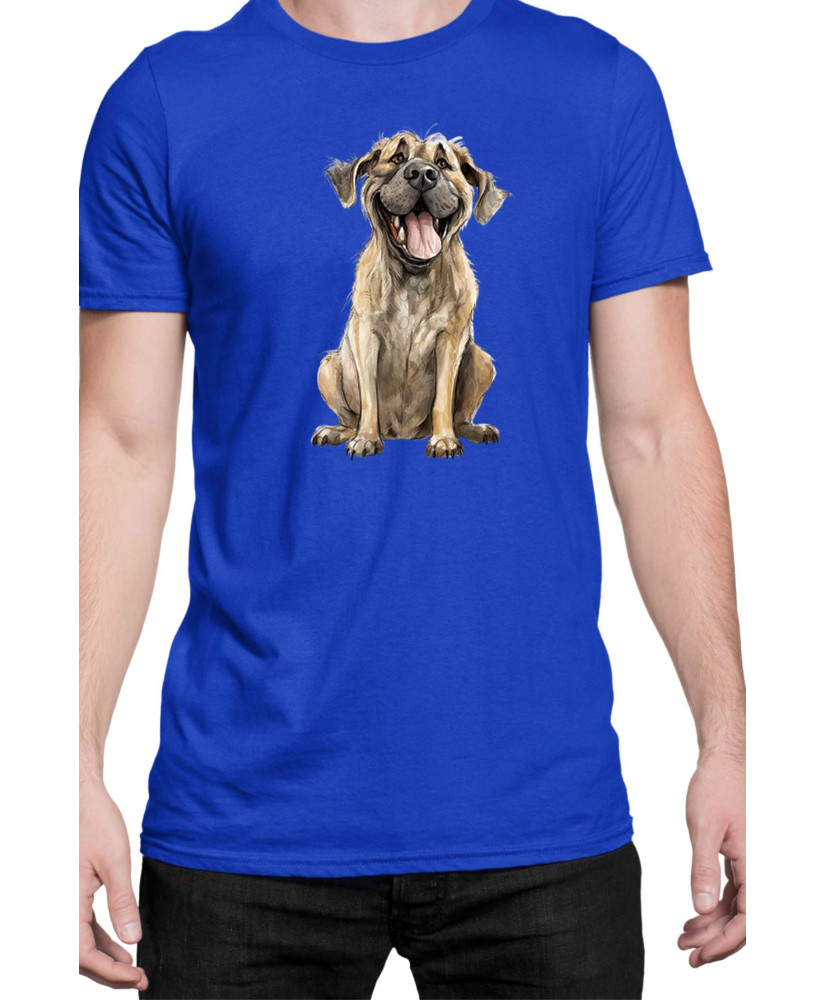 Мъжка Тениска Funny Dogs Breeds English Mastiff