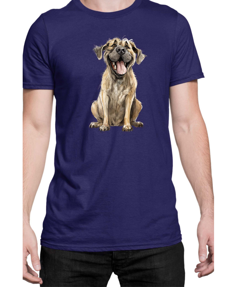 Мъжка Тениска Funny Dogs Breeds English Mastiff