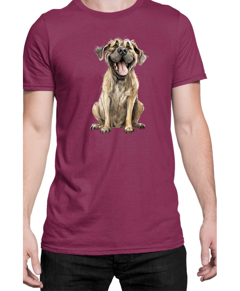 Мъжка Тениска Funny Dogs Breeds English Mastiff