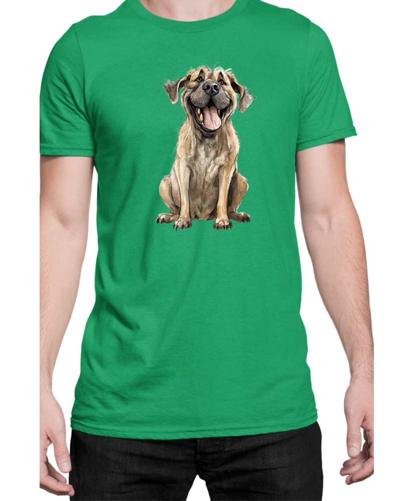 Мъжка Тениска Funny Dogs Breeds English Mastiff