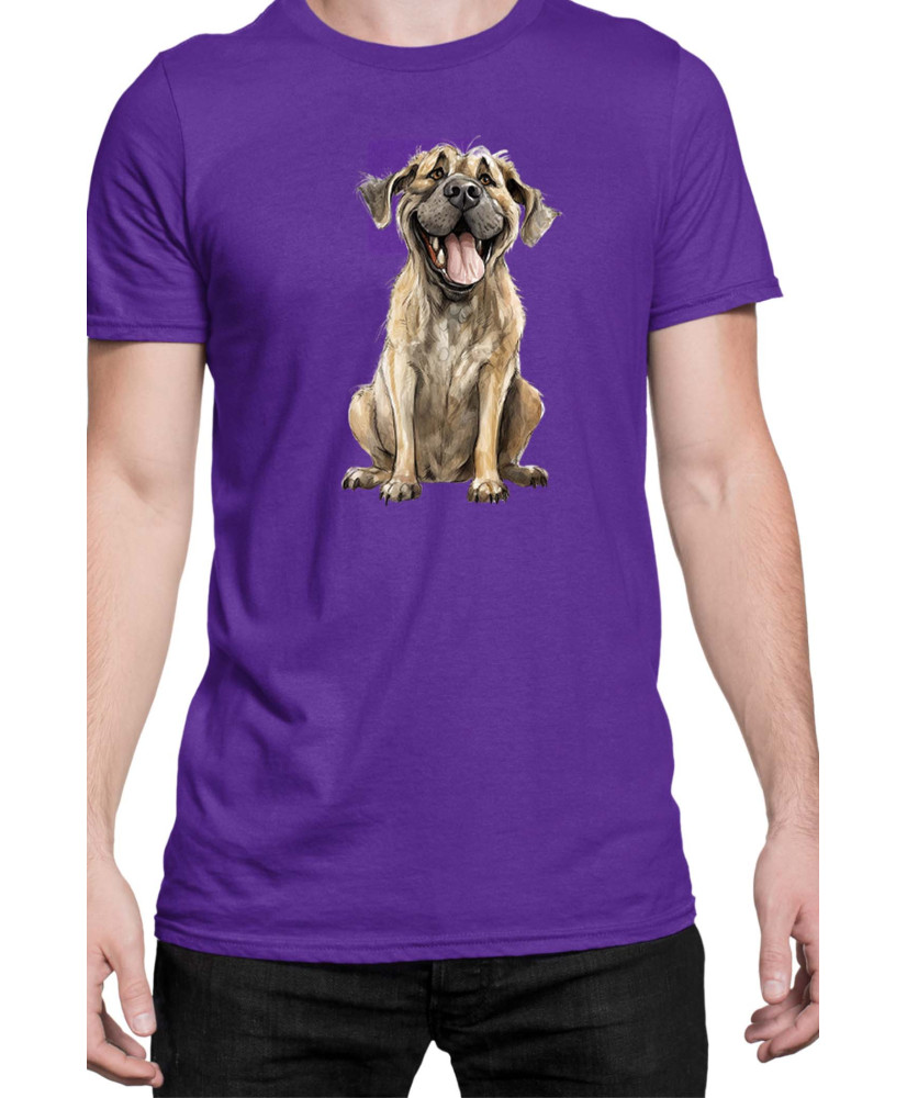 Мъжка Тениска Funny Dogs Breeds English Mastiff