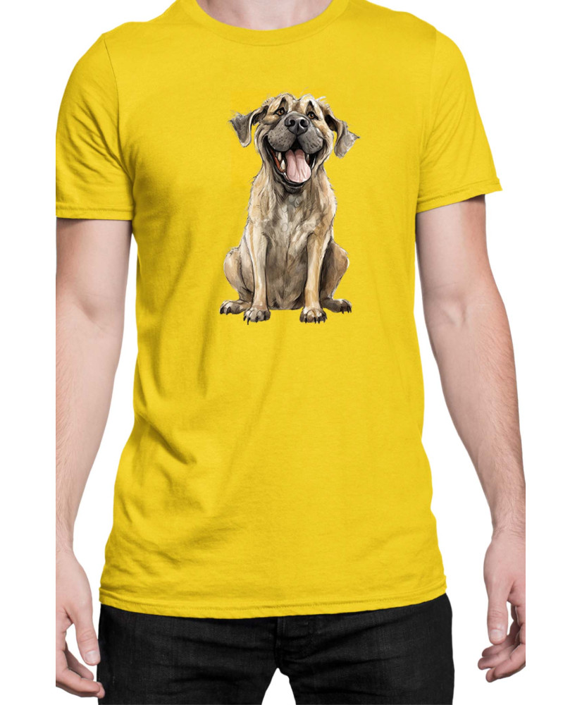 Мъжка Тениска Funny Dogs Breeds English Mastiff Мъжка Тениска Funny Dogs Breeds English Mastiff