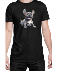 Мъжка Тениска Funny Dogs Breeds French Bulldog