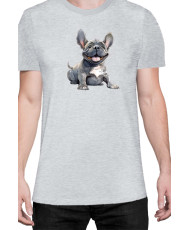 Мъжка Тениска Funny Dogs Breeds French Bulldog