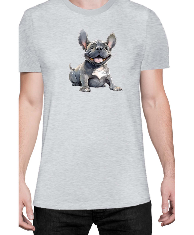 Мъжка Тениска Funny Dogs Breeds French Bulldog