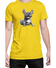 Мъжка Тениска Funny Dogs Breeds French Bulldog