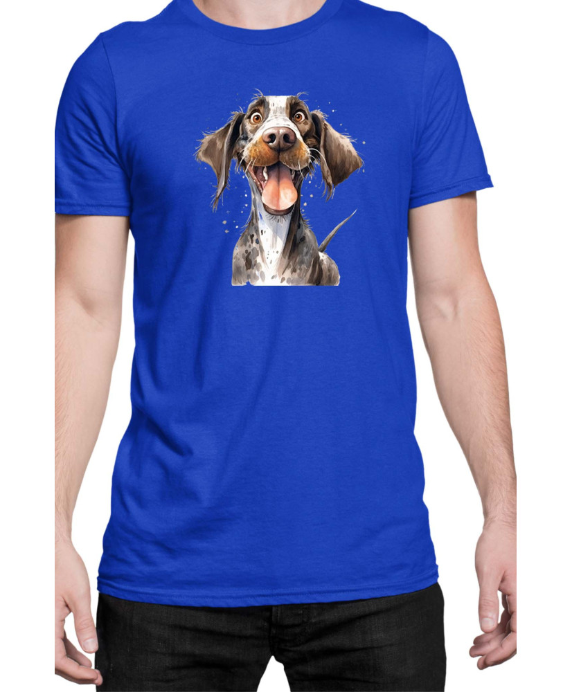 Мъжка Тениска Funny Dogs Breeds German Pointer
