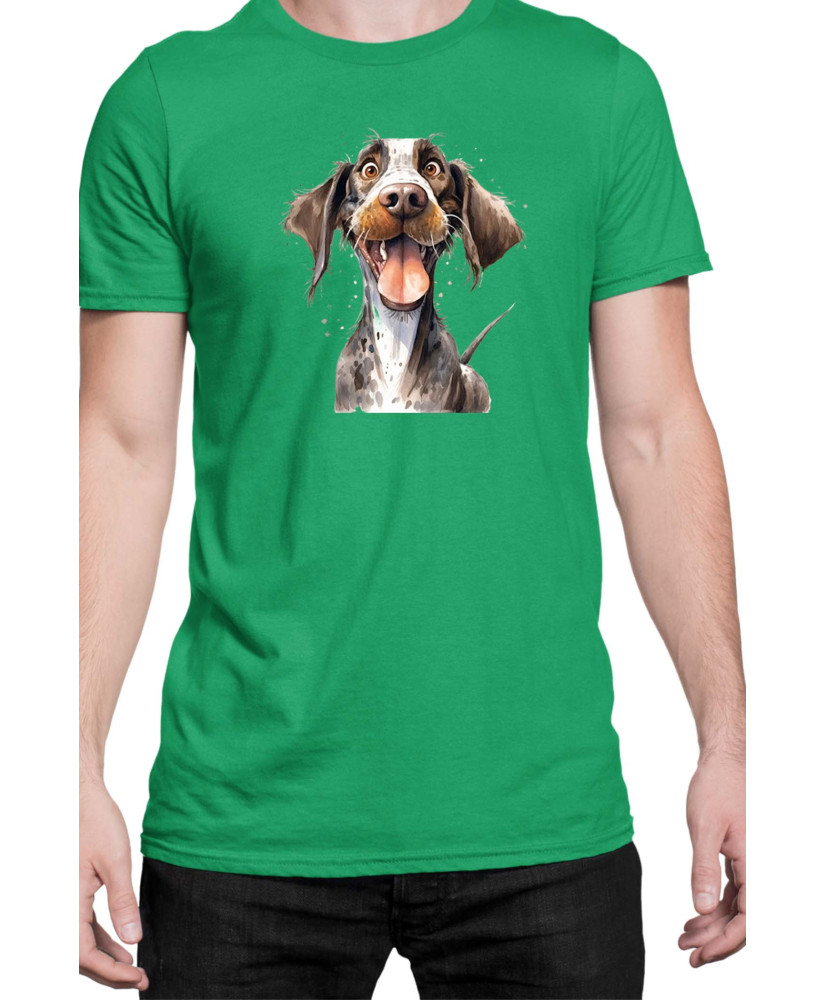 Мъжка Тениска Funny Dogs Breeds German Pointer