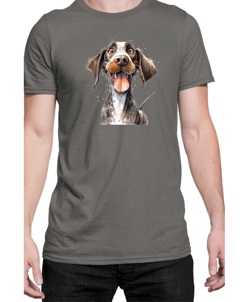Мъжка Тениска Funny Dogs Breeds German Pointer