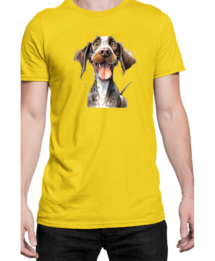 Мъжка Тениска Funny Dogs Breeds German Pointer