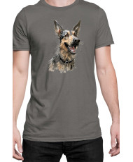 Мъжка Тениска Funny Dogs Breeds German Shepherd