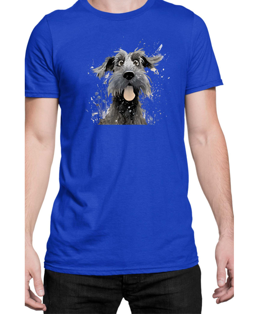 Мъжка Тениска Funny Dogs Breeds Giant Schnauzer