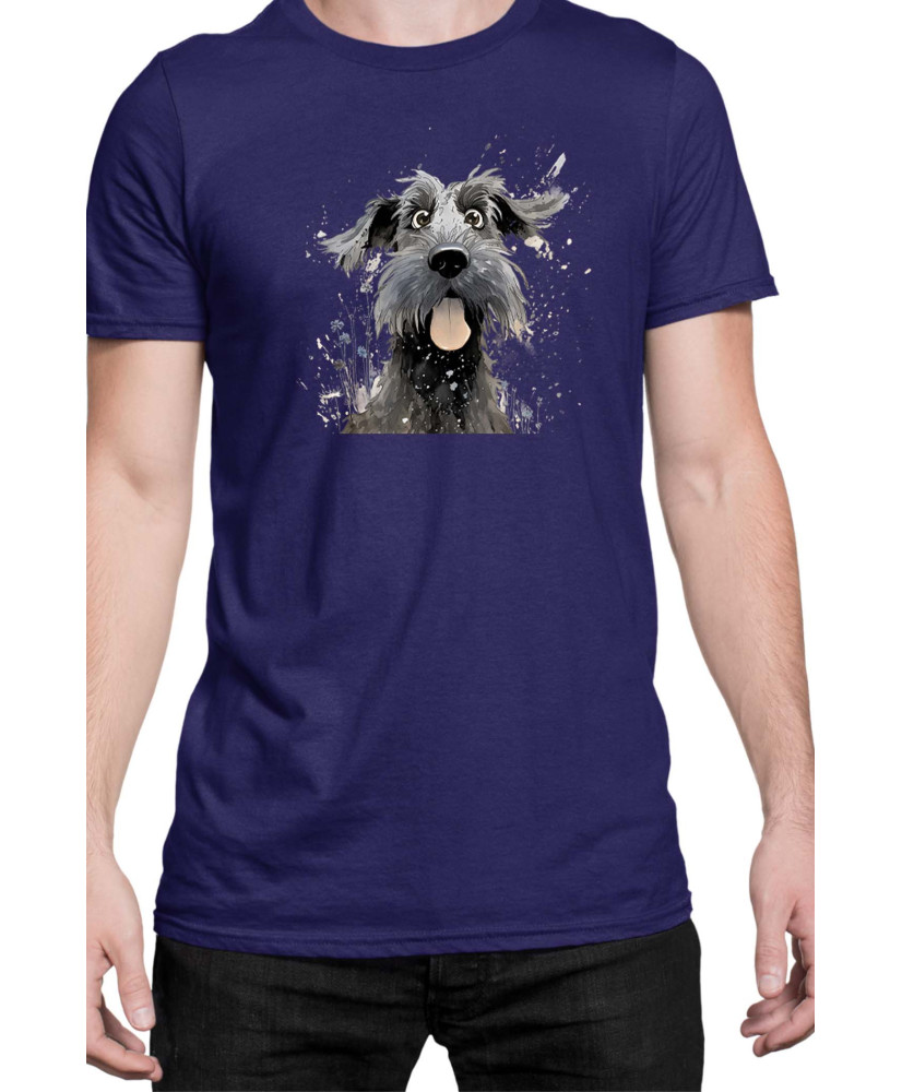 Мъжка Тениска Funny Dogs Breeds Giant Schnauzer