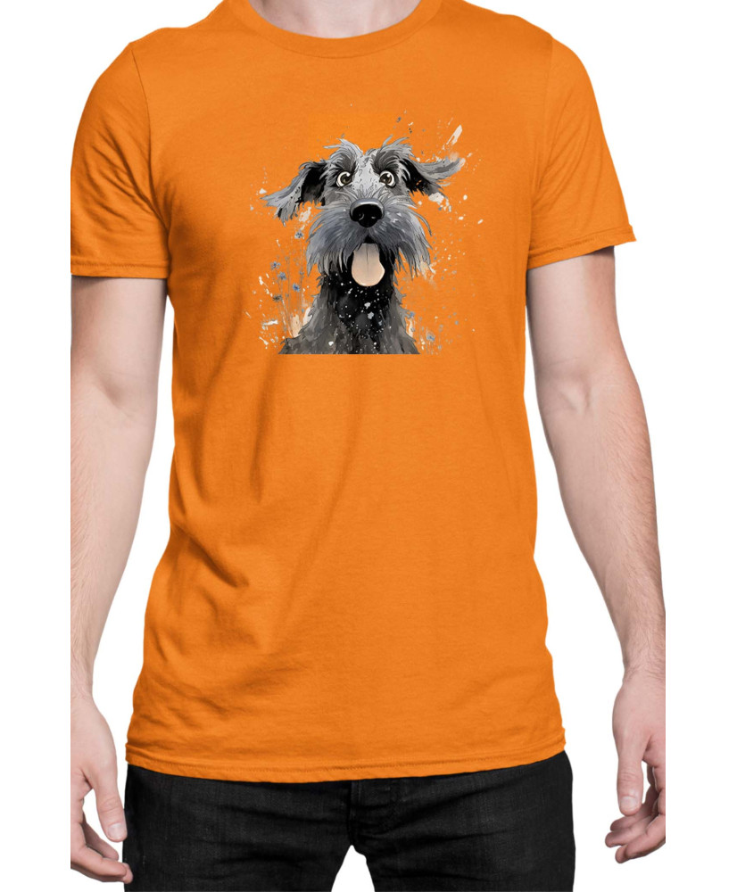 Мъжка Тениска Funny Dogs Breeds Giant Schnauzer