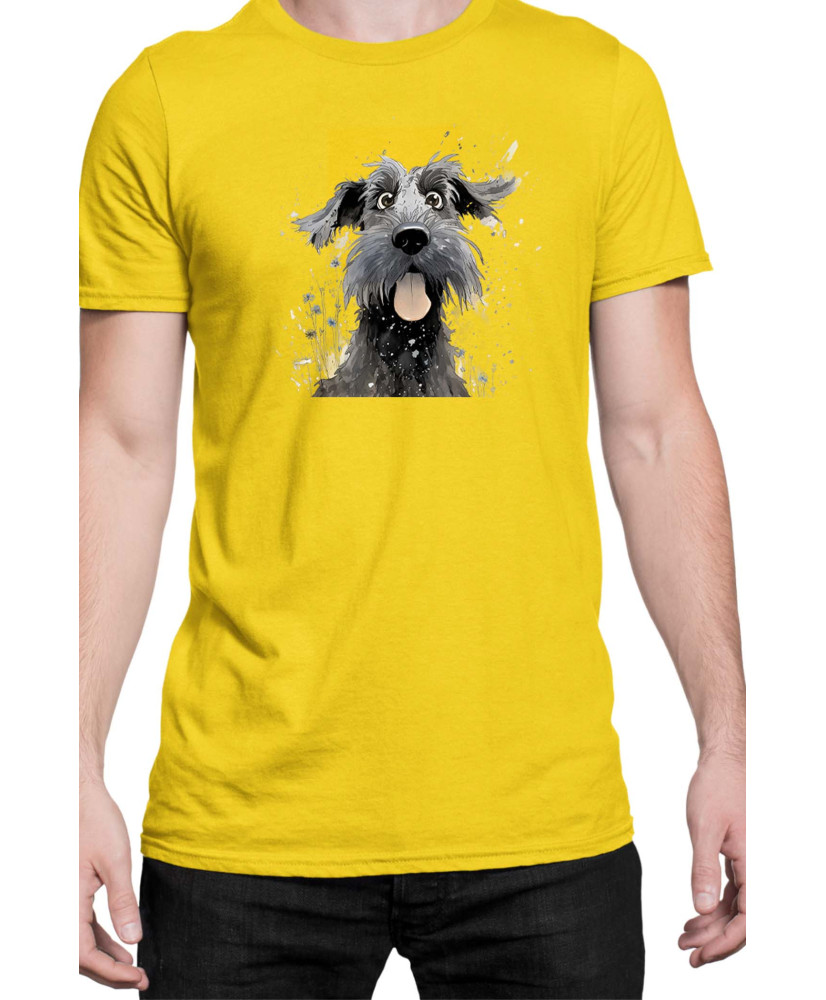 Мъжка Тениска Funny Dogs Breeds Giant Schnauzer