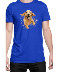 Мъжка Тениска Funny Dogs Breeds Golden Retriever 02