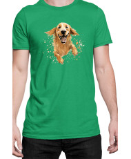 Мъжка Тениска Funny Dogs Breeds Golden Retriever 02
