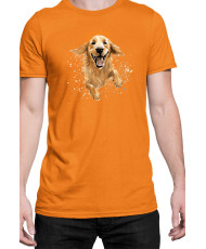 Мъжка Тениска Funny Dogs Breeds Golden Retriever 02