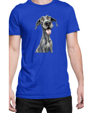 Мъжка Тениска Funny Dogs Breeds Great Dane