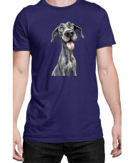 Мъжка Тениска Funny Dogs Breeds Great Dane