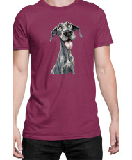 Мъжка Тениска Funny Dogs Breeds Great Dane