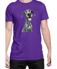 Мъжка Тениска Funny Dogs Breeds Great Dane