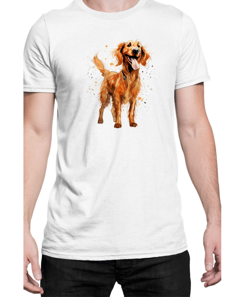 Мъжка Тениска Funny Dogs Breeds Irish Setter