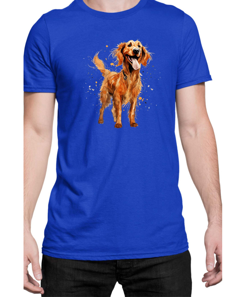 Мъжка Тениска Funny Dogs Breeds Irish Setter