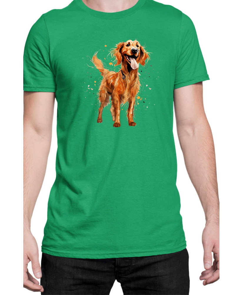 Мъжка Тениска Funny Dogs Breeds Irish Setter